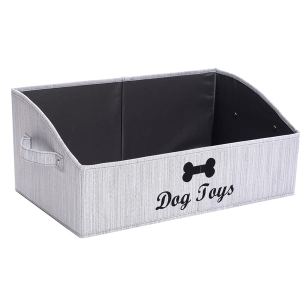 Cesta de almacenamiento Morezi para juguetes para perros, color gris, 50 cm x 28 cm x 21 cm