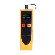 Carevas Portable Optical Power Meter with 6 Optic Length -70~+6dBm Digital Optical Power Tester High Optical Fiber Tester Network Cable Tester Power Meter