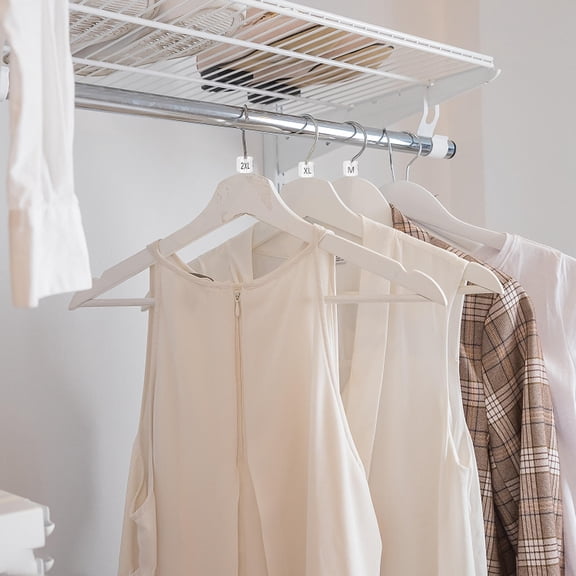 Masteelf 200 Pcs Clothes Hanger Clothes .10X1.10X1.00CM White