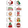 thumbnail image 3 of LHWEN Christmas Door Hanging Banner Festive Decoration European American Home Decor Couplet Curtain for Indoor Outdoor Use Holiday Party Celebration Easy to Install Cardboard Single-Sided, 3 of 3