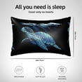 thumbnail image 6 of Bingfone Ocean Turtle Print Satin Pillowcase for Hair - Standard Size with Zipper Silky & Soft Pillow Covers,20x30 inches, 6 of 8