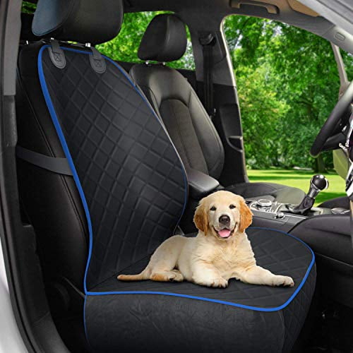 For New Pet Dog Car Front Seat Waterproof Cover Mat Blanket Safe Belts Gray 