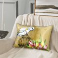 thumbnail image 5 of Watercolor Canary Bird Satin Pillowcase for Hair and Skin, Similar to Silk Pillow Cases 20x30 Inches Satin Cooling Pillow Covers with Zipper, 5 of 5