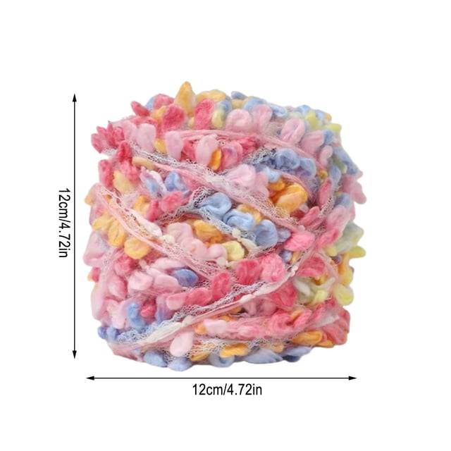 Hilo para Tejer Hilo Artístico Hecho a Mano 100G / Roll, Color Brillante Mezclado a Mano, Adecuado para Bufandas Tejidas a Mano, Sombreros, Bolsos