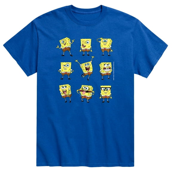 SpongeBob SquarePants - SpongeBob SquarePants - Grid - Men's Short Sleeve Graphic T-Shirt