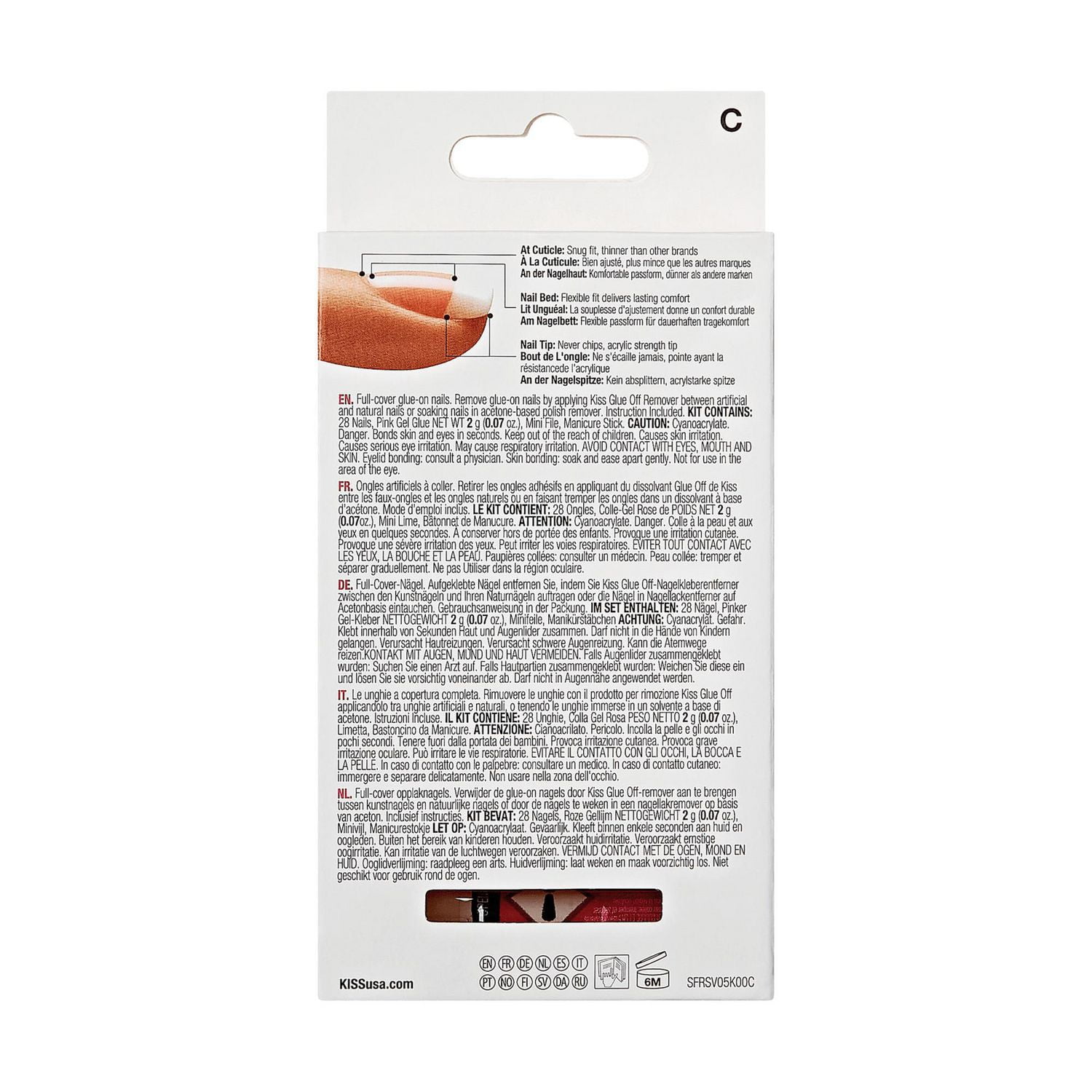 KISS Salon Acrylic - Fake Nails, Medium