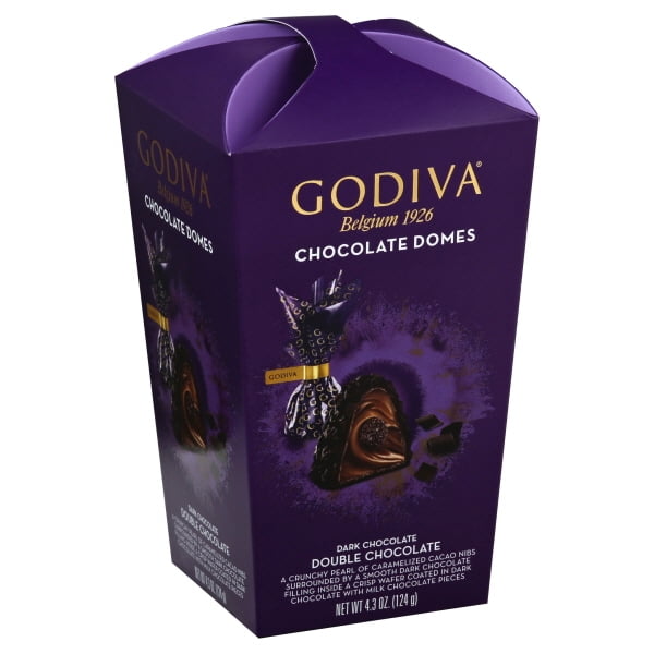 Godiva Chocolate Covered Piece Belgian Dark Piece Box 4.3 oz