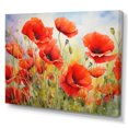 thumbnail image 2 of Designart "Pulsating Radiance Of Red Poppies" Poppies Canvas Wall Art, 2 of 7