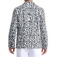 thumbnail image 3 of Blazer de leopardo INSPIRE CHIC para hombres, chaqueta deportiva de solapa de pico, doble botonadura, traje de animal, color gris, 3 of 6
