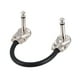thumbnail image 3 of Cable de audio Ammoon 15 cm / 6 pulgadas Pedal de efectos de guitarra Cable de conexión para instrumentos 1/4 "Conector de ángulo recto plateado Chaqueta negra de PVC, paquete de 3 Tomshoo Cable de audio, 3 of 5