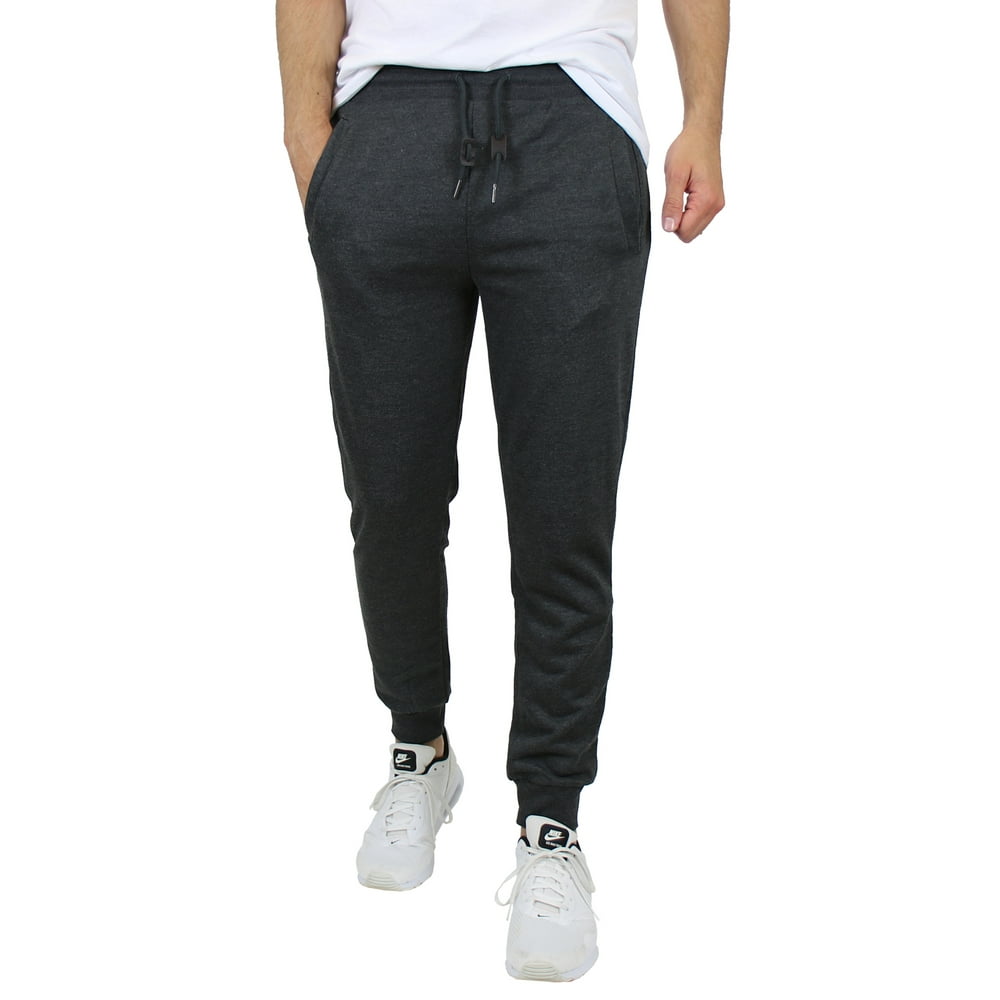 galaxy by harvic men's slim fit fleece jogger pants