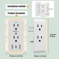 thumbnail image 4 of Cargador de pared USB, protector contra sobretensiones Super Electro, 6 enchufes, 4 of 6