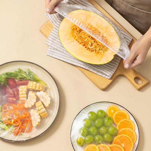 Envoltura De Plástico Estirable, Envolturas Elásticas De Almacenamiento Con Sellado Seguro Y Fresco Para El Hogar
