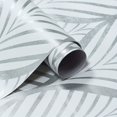 thumbnail image 2 of 1pc,White, Silver, Simple ,Thickened ,Decoration,Oval Round, Leaf Pattern ,Thickened ,Wallpaper, Peel And Stick,Refrigerator, Speaker, Dryer, Cabinet, Oven ,Appliance, Furniture ,Home Decor, Room Bac, 2 of 4