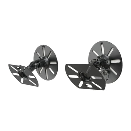 QSTDGVPW 2 Pieces Ceiling Speaker Mount Wall Mounted Speaker Brackets for Home Indoor L