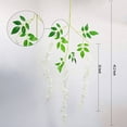 thumbnail image 3 of Wisteria Hanging Flowers, 36 Pack 43.2 inch 3.6 Feet Wisteria Artificial Flower Fake Wisteria Vine Ratta Long Hanging Bush Garland Silk Flowers String Decorate Home Party Wedding Decor (Milk White), 3 of 7