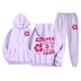 thumbnail image 1 of 2025 Cowl Neck Color Block Rompers with Open Legs Sweatshirt Sets Women 2 Womens Summer Work Suits Piece Outfits Tracksuits Sleeveless Womens Dressy Rompers and Jumpsuits Long Pants Casual Sweatshirt, 1 of 6