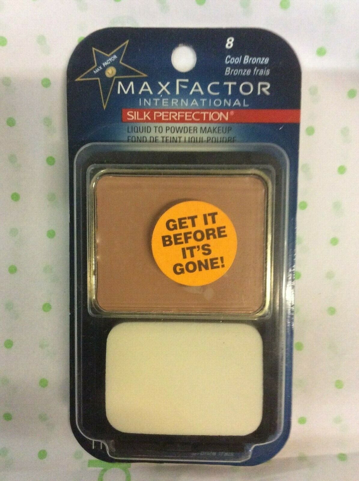 OLD PACKAGE - Max Factor Silk Perfection Foundation - Cool Bronze 008 NEW - Walmart.com