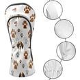 thumbnail image 4 of Golf Club Covers, Gray PawDog Premium PU Leather Driver Hybrid Putter Head Covers with Velvet Lining, Waterproof Golf Gifts for Men Women, 4 of 12