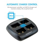 Tenergy TN294 9V Li-ion Battery Charger And 8 Pack 9V Li-ion Rechargeable Battery