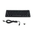 thumbnail image 1 of HXSJ Teclado para Juegos 61 Teclas RGB retroiluminado portátil Tres Modos Teclado mecánico ergonómico inalámbrico para Oficina en casa Negro, 1 of 5