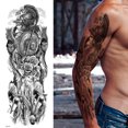 thumbnail image 3 of Tatuaje impermeable 3D Wdftyju Cool Fake Tattoo Skull para Niños, 3 of 9