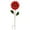 Red, variant on JeashCHAT Decorative Sunflower Garden Stake Ground Inserted Metal Flower Waterproof Floral Yard Art Stake for Outdoor Lawn Pathway Patio Ornaments - 27 Inch Tall, Red