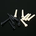 thumbnail image 3 of Labymos Plastic Acoustic Guitar Bridge Pin Bridge Saddle And Nut String Pin White, 3 of 7