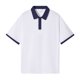 thumbnail image 1 of Fiudx Ofertas y Liquidaciones Camiseta de Manga Corta con Botones y Hombros Descubiertos para Mujer, Blusa Holgada de Color En Contraste, 1 of 2