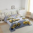 thumbnail image 2 of YST Kids Construction Bedding for Boys Full Tractor Comforter Set Cartoon Truck Car Comforter, 2 of 5