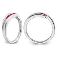 thumbnail image 2 of 1/5 Carat (ctw) Natural Ruby Ring in 14K White Gold, 2 of 5