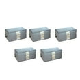 thumbnail image 1 of Organizador de edredones inodoro a prueba de polvo 5 uds estructura de 3 capas bolsa de almacenamiento de ropa ahorro de espacio para suministros de viaje ANGGREK Otros, 1 of 7