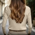 thumbnail image 5 of Blouses for Women Button Down Shirts Long Sleeve Business Casual Tops Collared Office Chiffon Dress Shirts, 5 of 6
