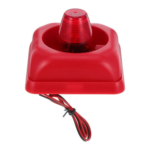 OUNONA Red Emergency Alarm with Sound and Light, Wide Voltage Support for Home Safety and Security