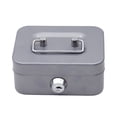 thumbnail image 1 of Metal Money Saving Box with Key Lock Coin Container Organizer Small Storage, 1 of 6