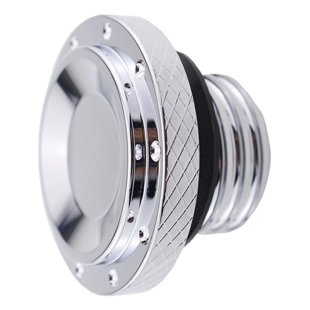 Tapones de depósito de combustible para motocicleta con rosca, compatibles con Thruxton 1200 y 1200R ACC blanco