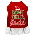 thumbnail image 5 of Christmas Dog Dress, Pet Dog  Cat Dress Screen Printed, "Don't Tell Santa", 5 of 10