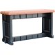 thumbnail image 1 of ZYPPPA Bench, Redwood Top with Black Sides, 1 Pack - Proudly Made in The USA, Click and Lock Hardware-Free Assembly, Durable and Stylish Outdoor Seating, 1 of 8