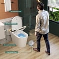 thumbnail image 2 of Smart Bidet Toilet with Built-in Bidet Seat, Heated Seat, Tank, Remote Control, Foam Shield, Foot Sensor, Warm Water, One-Piece Toilet for Bathroom, White, 2 of 10
