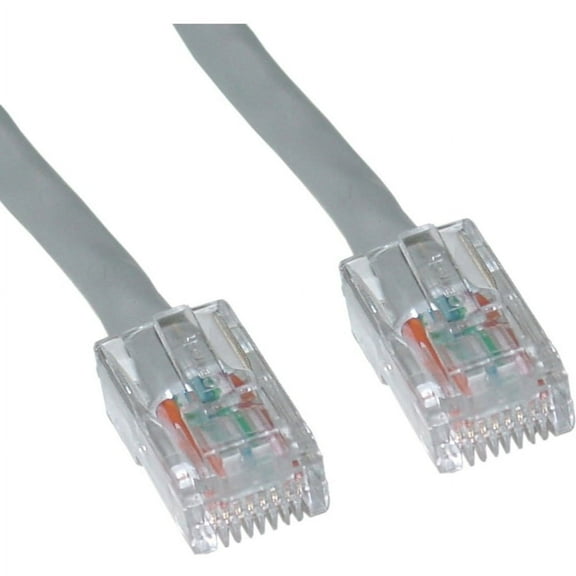 Cat5e Gray Ethernet Patch Cable, Bootless, 20 foot