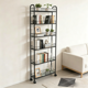 thumbnail image 3 of Carrito de almacenamiento delgado de 6 niveles, estantería móvil con ruedas, estante de almacenamiento de alambre de metal con cestas para cocina, baño, oficina, lavandería, Piaces, 3 of 4