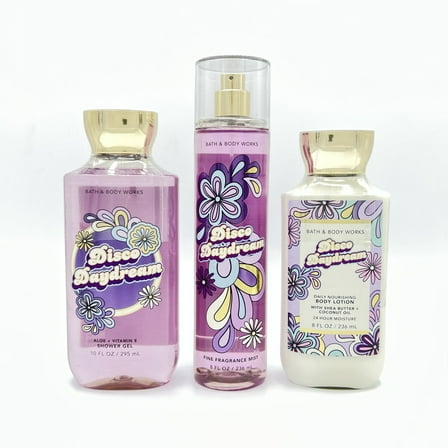 Bath & Body Works Disco Daydream Shower Gel, Fine Fragrance Mist and Body Lotion 3-Piece Bundle