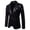 Black, variant on Gureui Men Formal Long Sleeve Sequin Blazer Suit Shiny One Button Lapel Jacket Coat Casual Tuxedo Wedding Party Stage Singer Banquet Prom