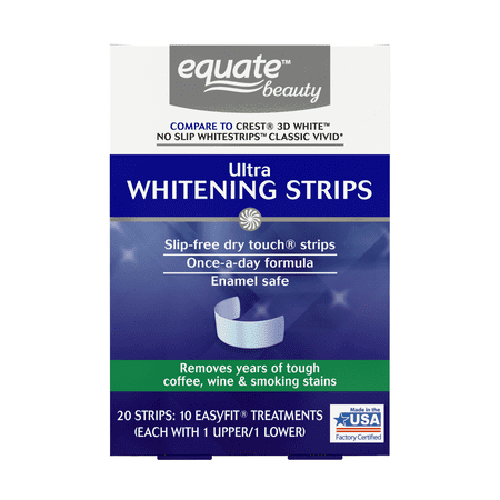 Equate Beauty Ultra Teeth Whitening Strips, 10-Day