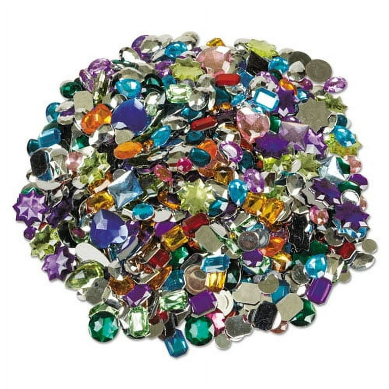 Acrylic Gemstones Classroom Pack, 1 lb, Assorted Colors/Shapes/Sizes Acrylic Gemstones Classroom Pack, 1 lb, Assorted Colors/Shapes/Sizes