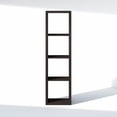 thumbnail image 6 of Furinno CUBIC 4-Cube Open Shelf Extra Thick Frame Black Dark Oak, 6 of 6