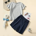 thumbnail image 5 of Toddler Boy Outfits Short Sleeve Prints T Shirt Tops Shorts Child Kids Two Piece Clothing Sets for Boys Size 3-4T, 5 of 7