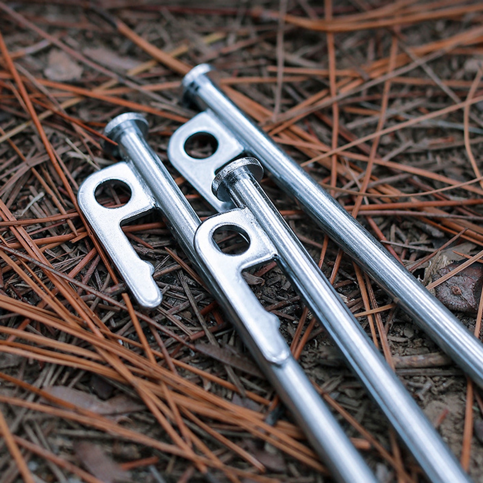 SIELUNO 10 Pcs Metal Tent Stakes Steel Tent Pegs Ground Spikes For Outdoor Trip Hiking Tent Accessories-30cm