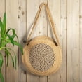 thumbnail image 1 of Round Jute Patterned Tote Bag, 1 of 1
