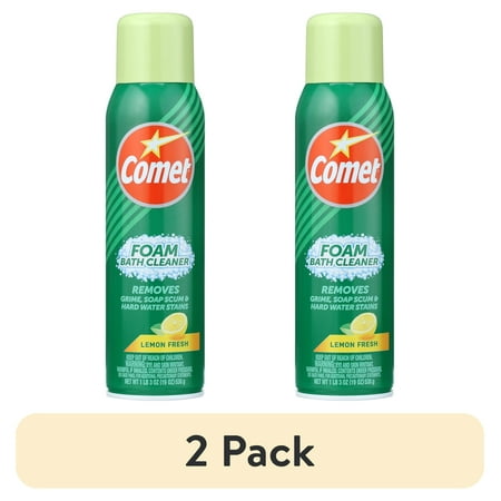 (2 pack) Comet Foaming Bath Spray, 19 oz